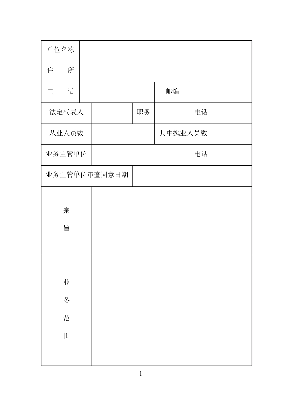 民办非企业单位登记申请表_第3页