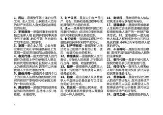 民法学(名词解释)