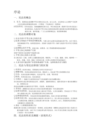 民法总则复习资料