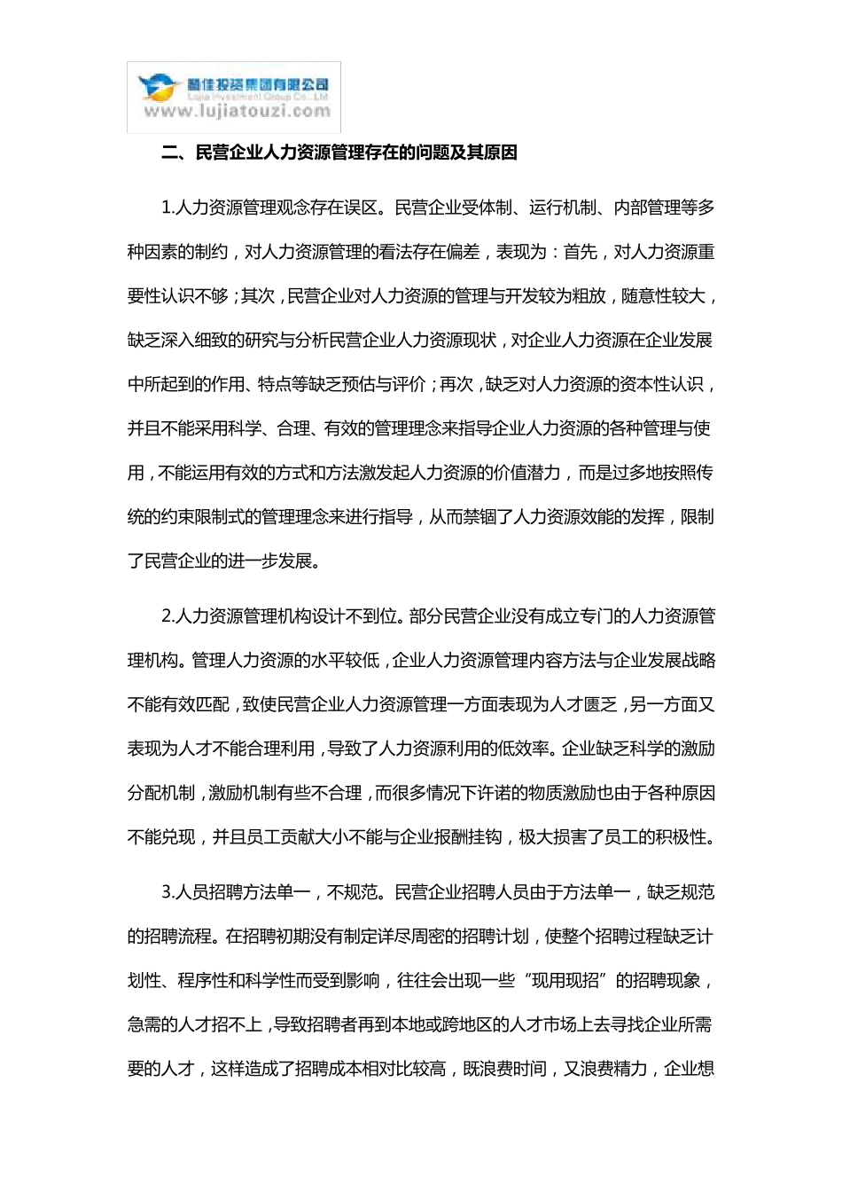 民营企业人力资源管理_第2页