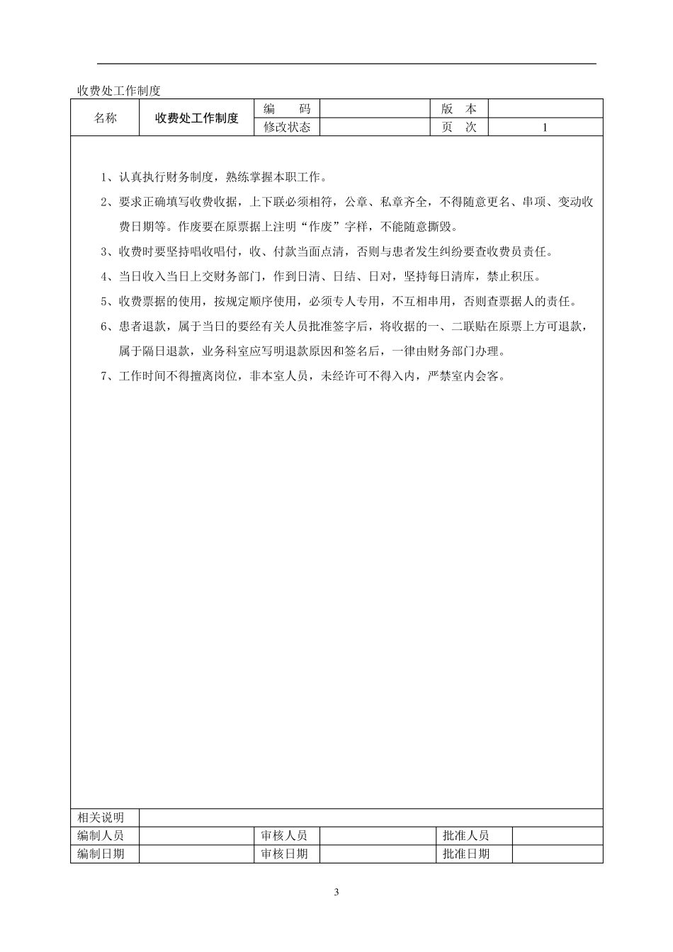 民营医院全部规章制度财务制度和职责_第3页