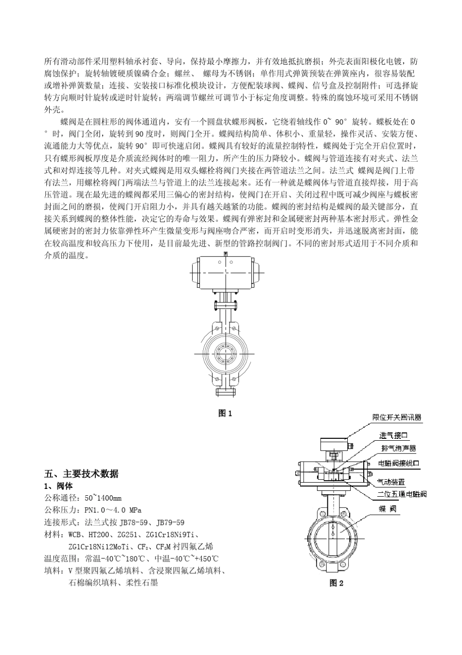 气动蝶阀说明书_第3页