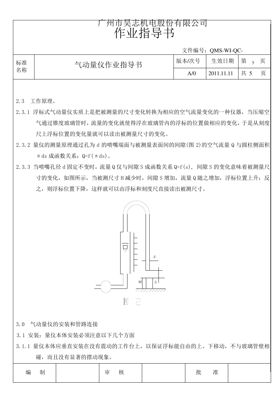 气动量仪作业指导书_第2页