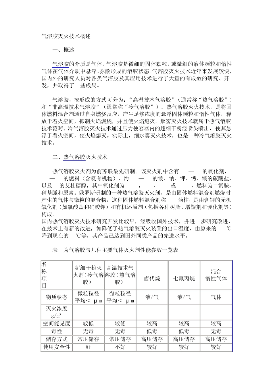 气溶胶灭火技术概述_第1页