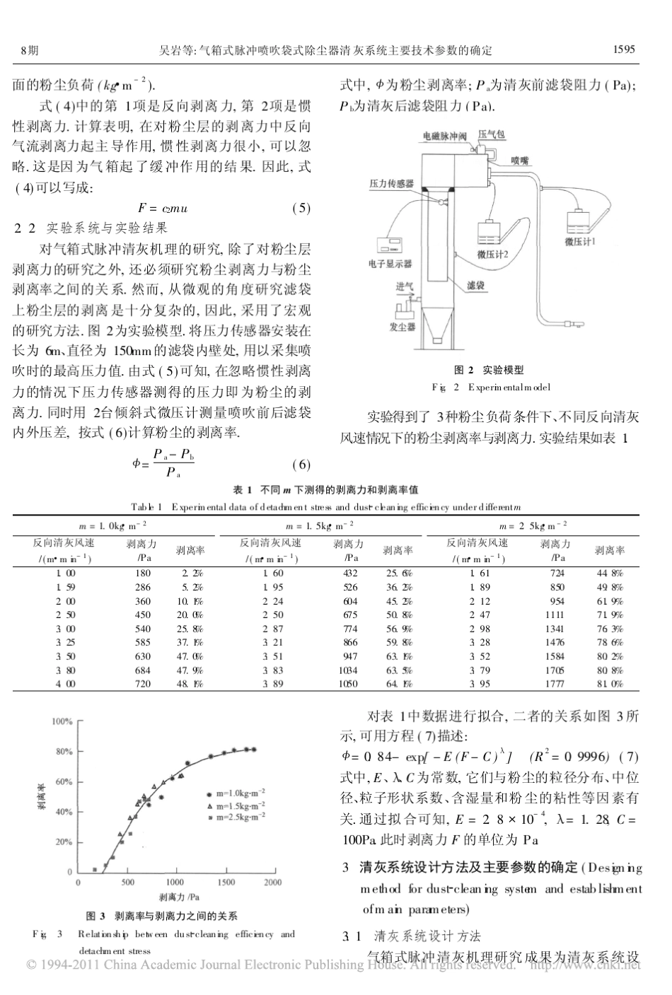 气箱式脉冲喷吹袋式除尘器清灰系统主要技术参数的确定_第3页