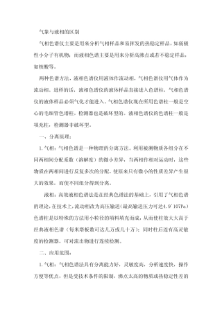 气象与液相的区别