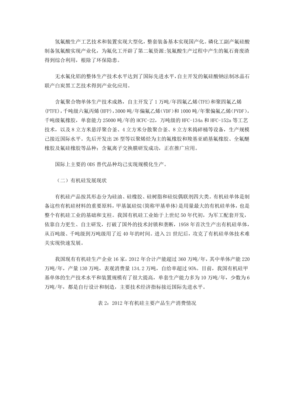 氟硅行业现状分析与对策建议_第2页