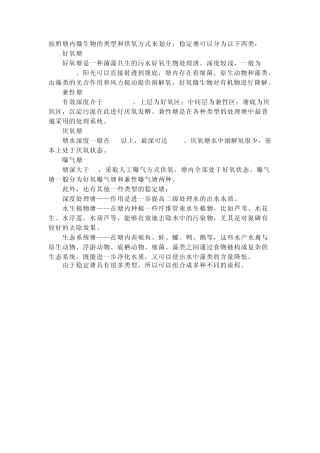 氧化塘浮岛设计方案