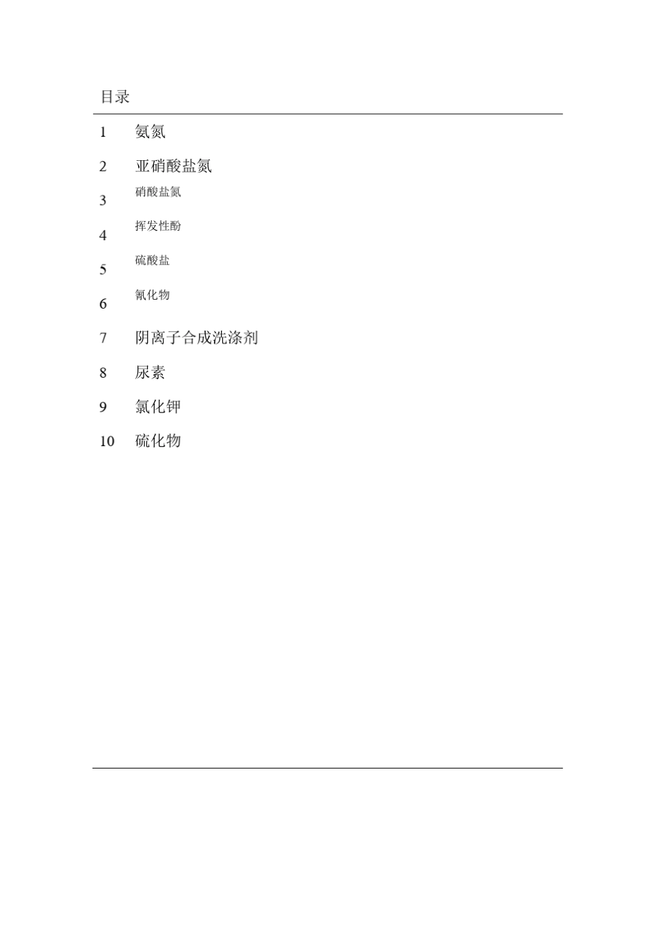 氨氮、亚硝酸盐、硝酸盐、尿素、氰化钾等标准曲线_第1页