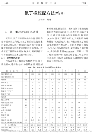 氯丁橡胶配方技术