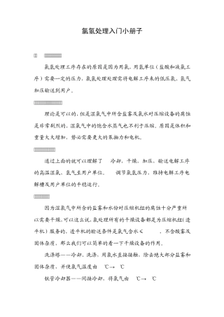 氯氢处理入门小册子