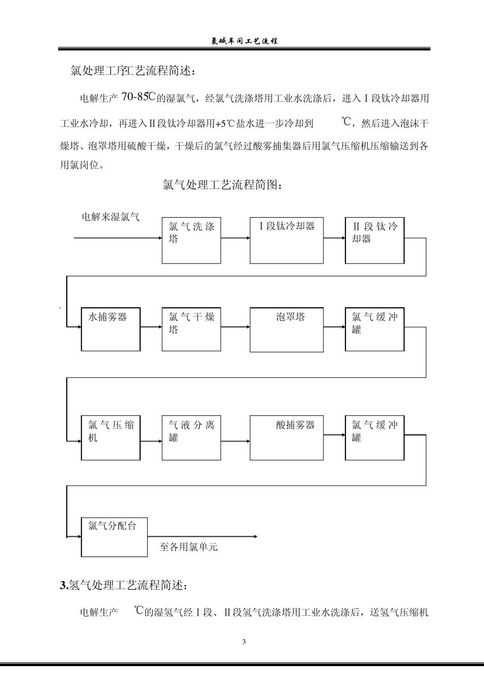 氯碱生产工艺流程_第3页