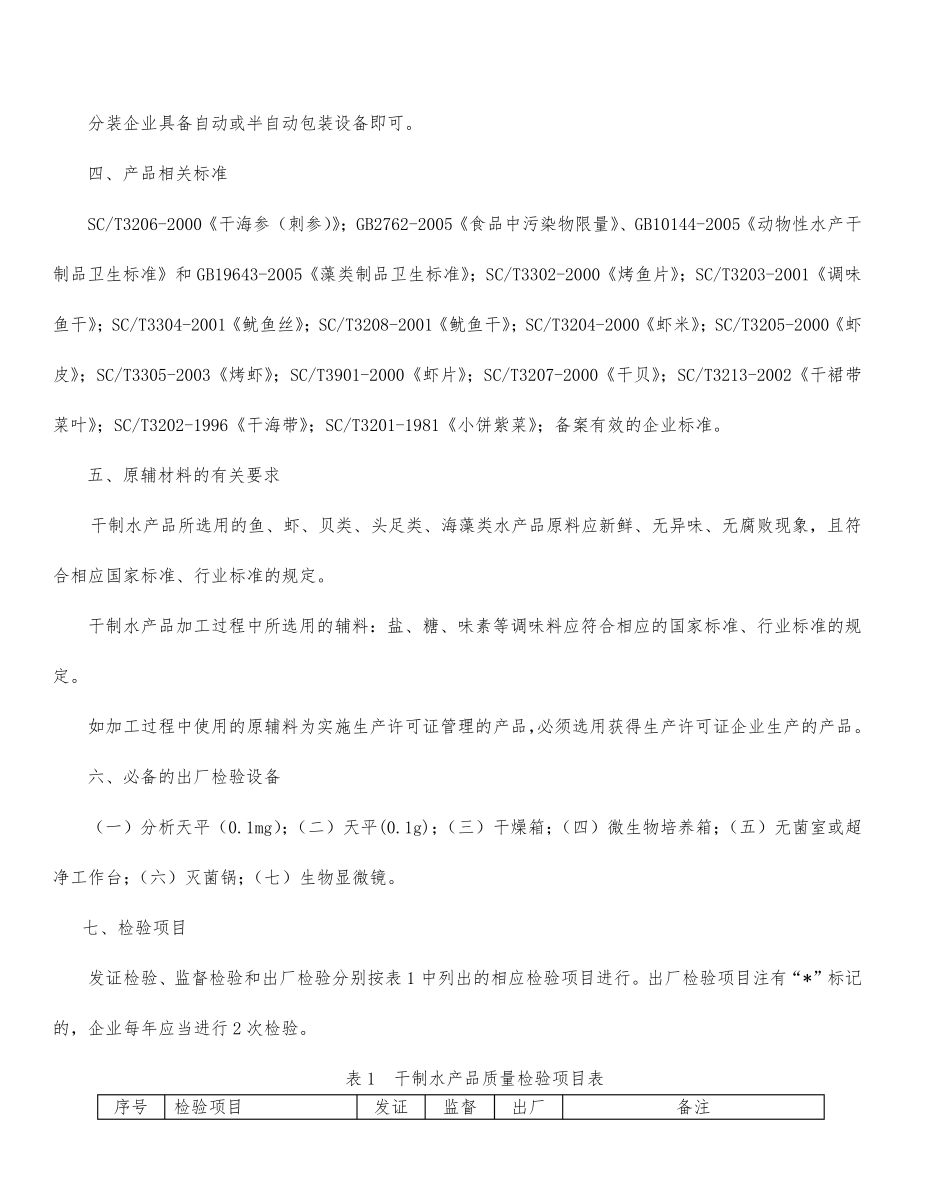 水产加工品生产许可证审查细则_第3页