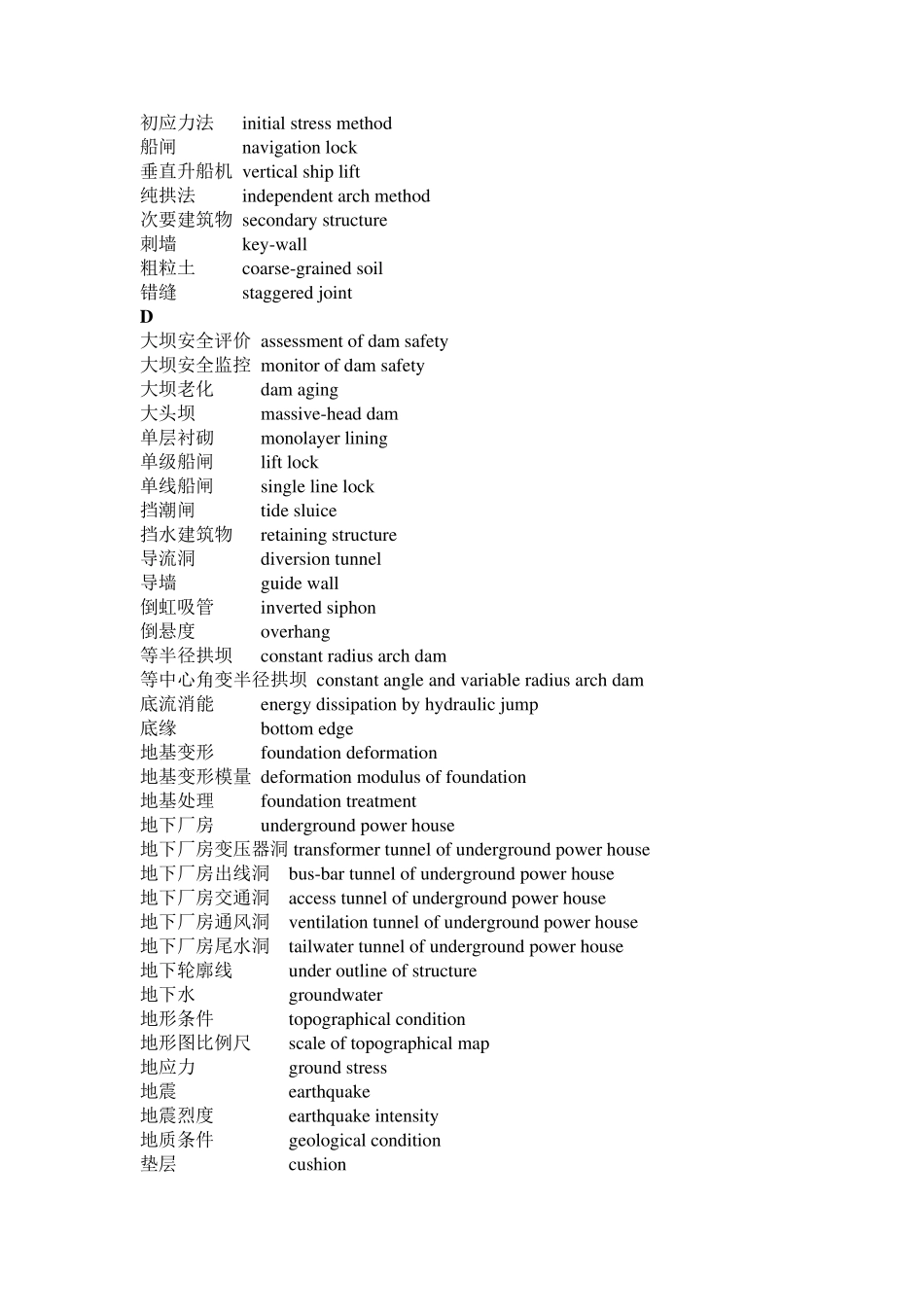 水利专业名词(中英文对照)_第3页
