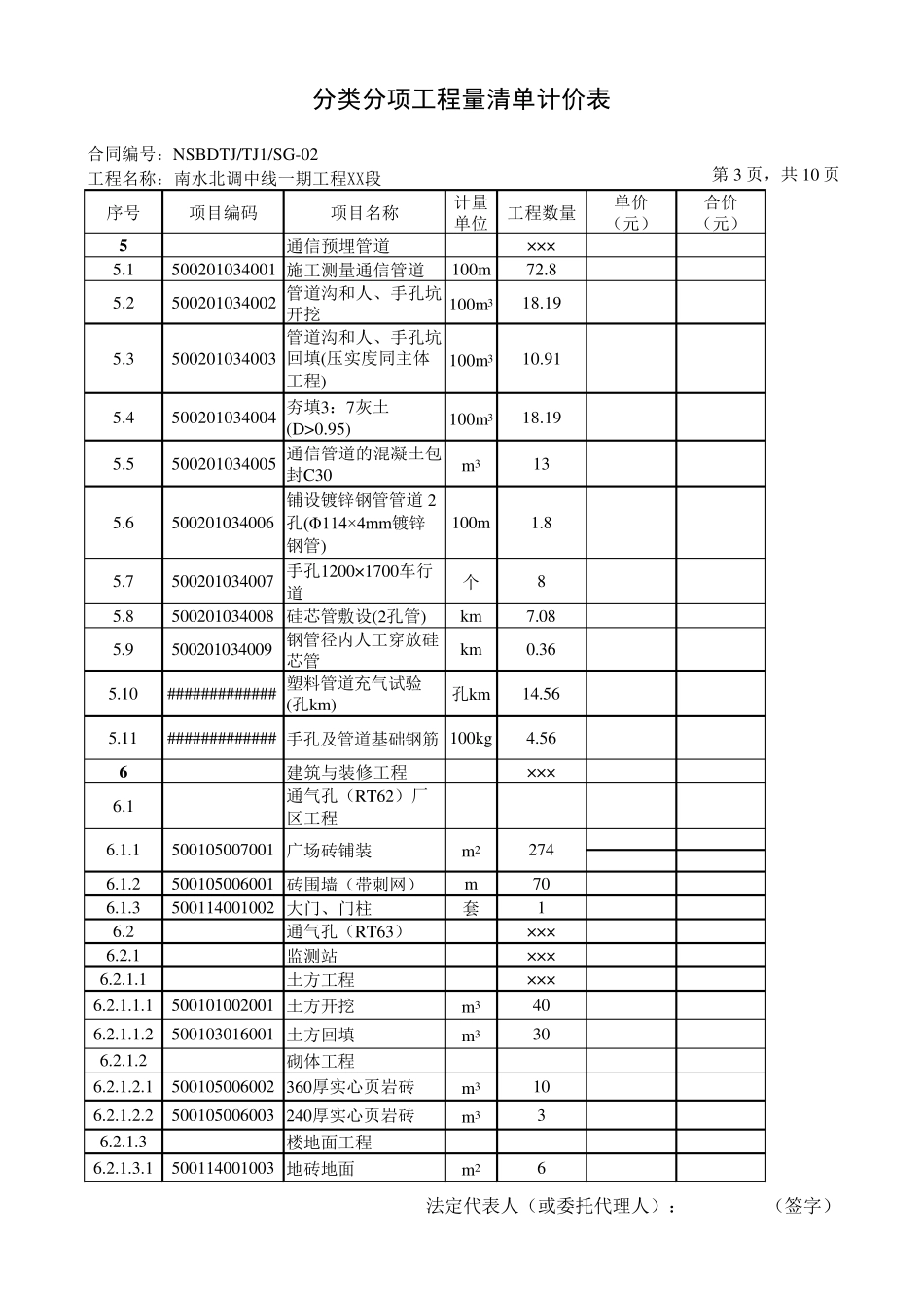 水利工程量清单范例.xls_第3页