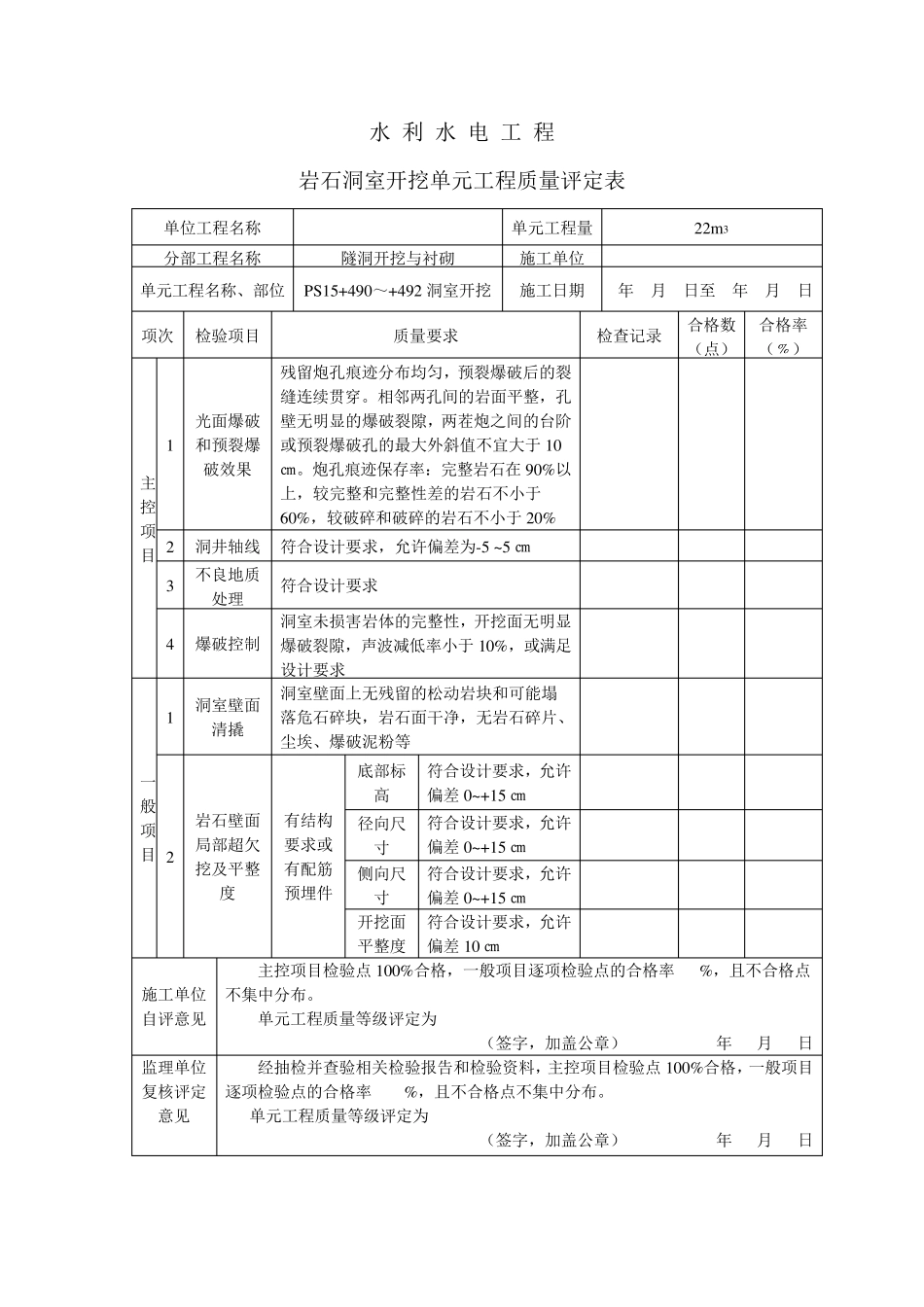 水利工程隧洞工程表格_第2页