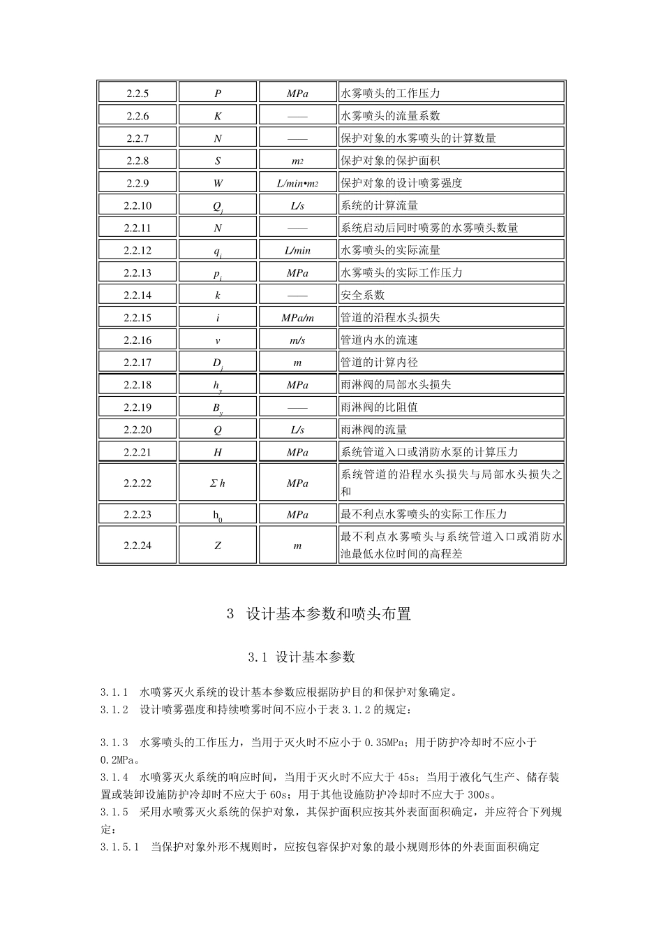 水喷雾灭火系统设计规范_第2页