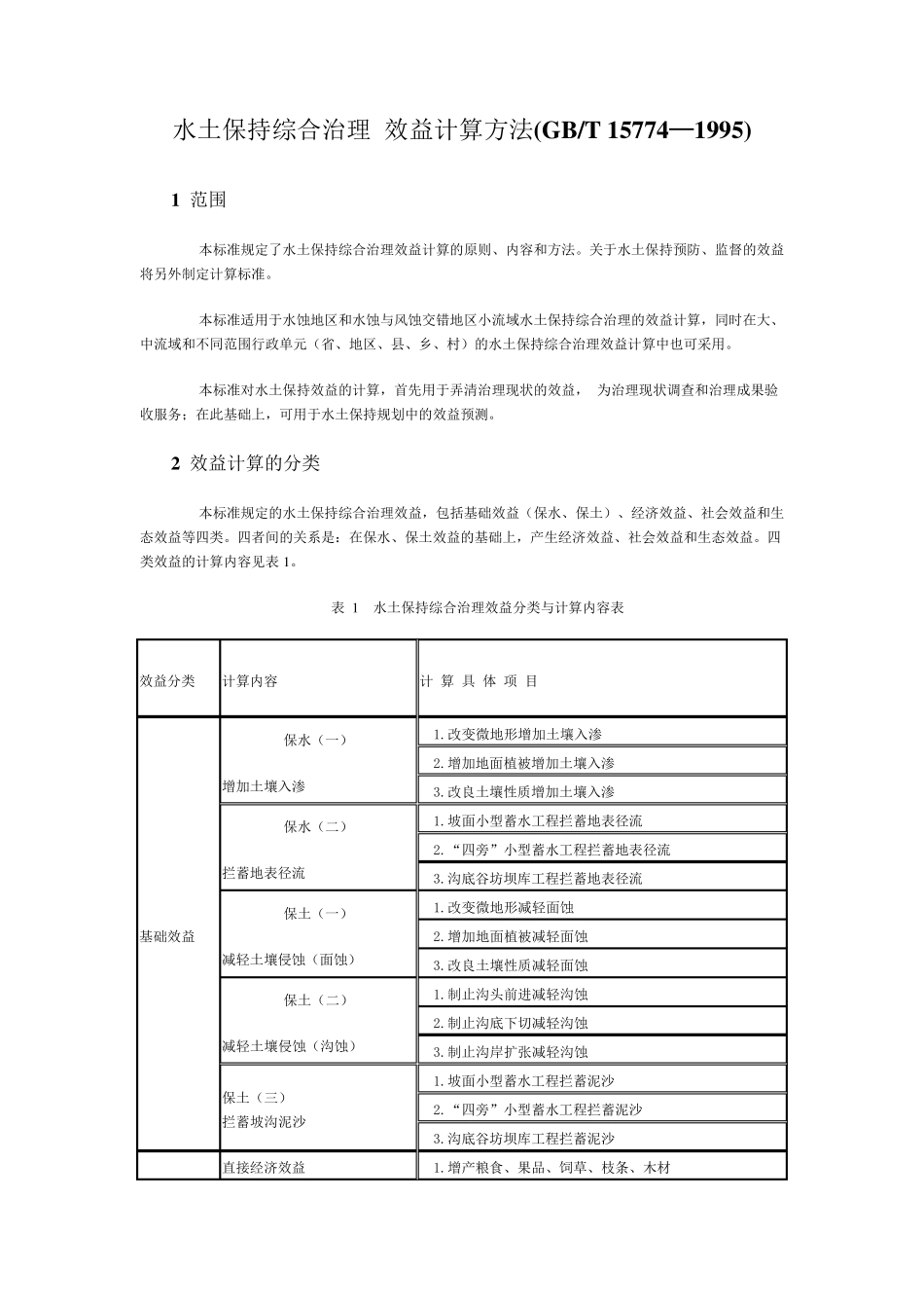 水土保持综合治理效益计算方法_第1页