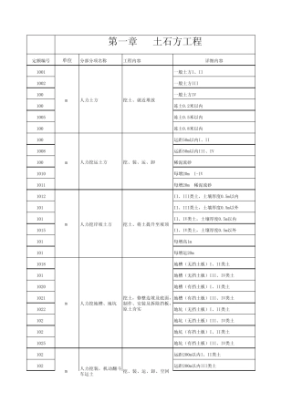 水工定额基价表