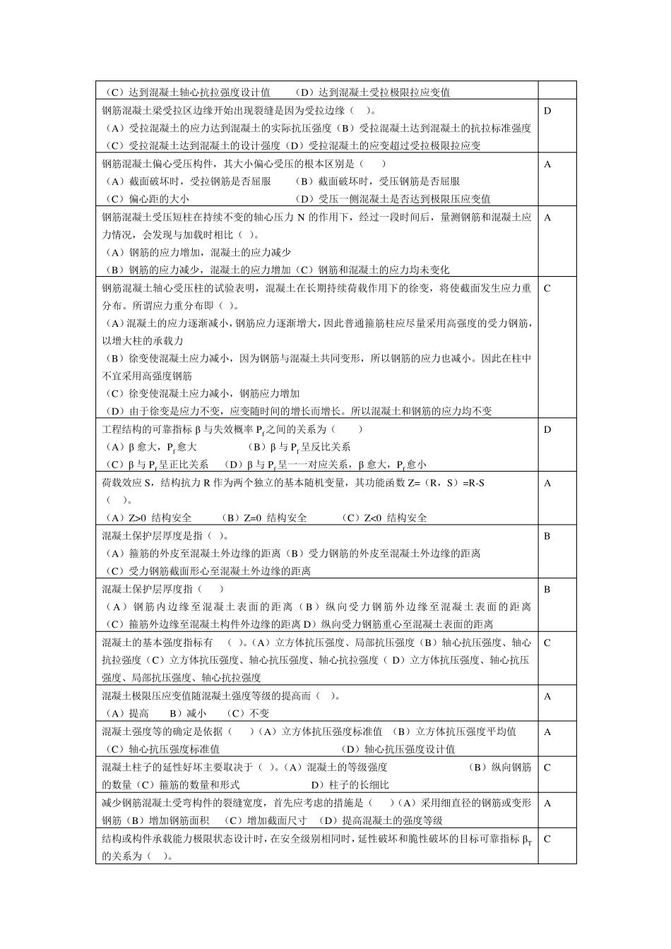 水工钢筋混凝土结构学(第四版)考试复习题及答案_第2页
