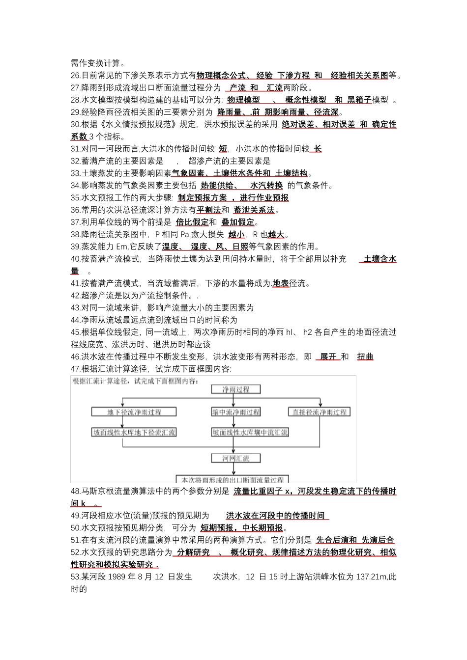 水文预报试题_第2页