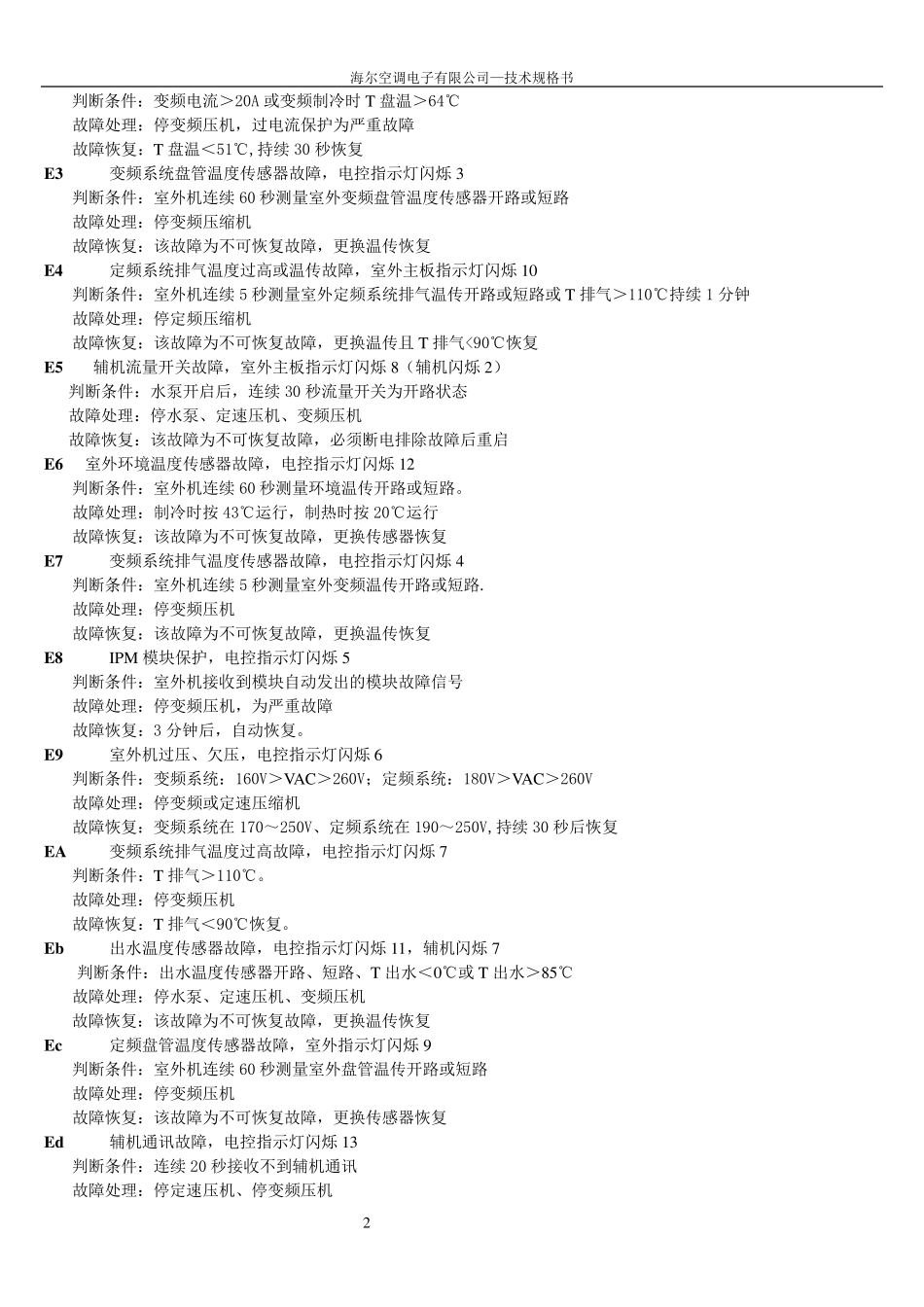 水机故障代码汇总_第3页