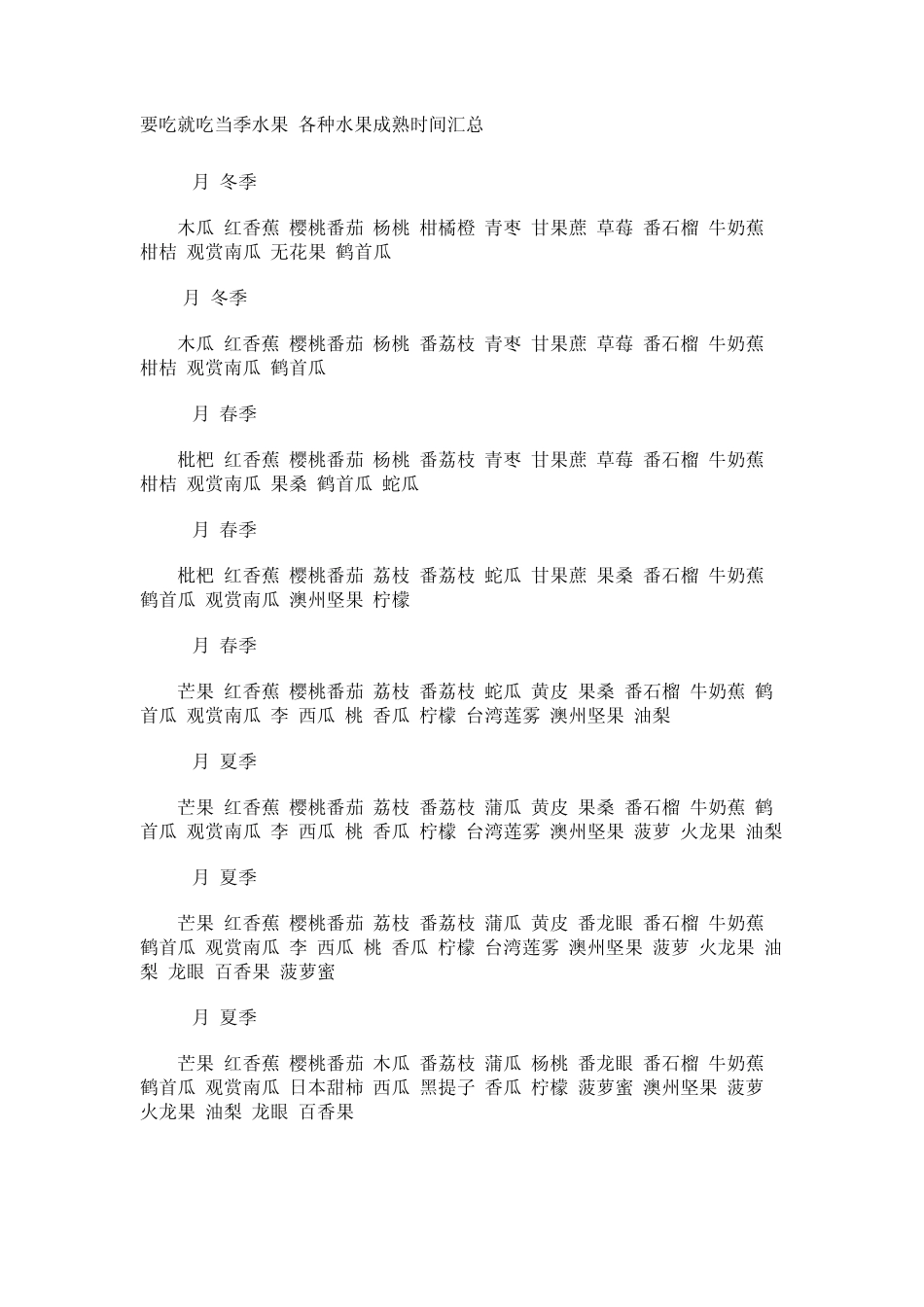 水果成熟时间汇总_第1页