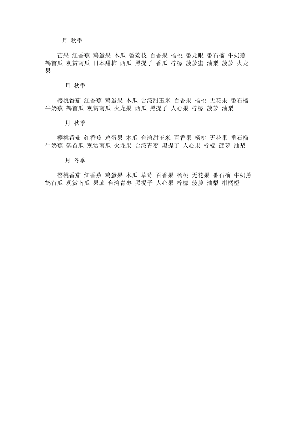 水果成熟时间汇总_第2页