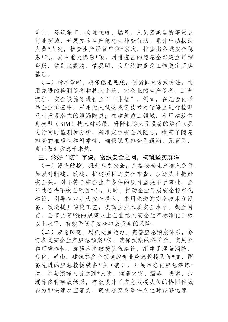 2024年全市安全生产隐患“大排查、大曝光、大整治”工作总结_第2页