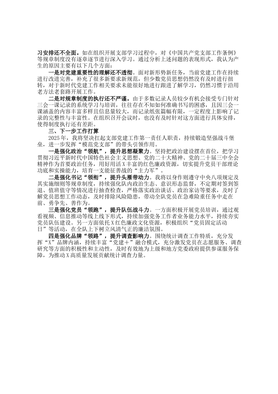 党支部书记2024年度基层党建工作述职报告_第2页