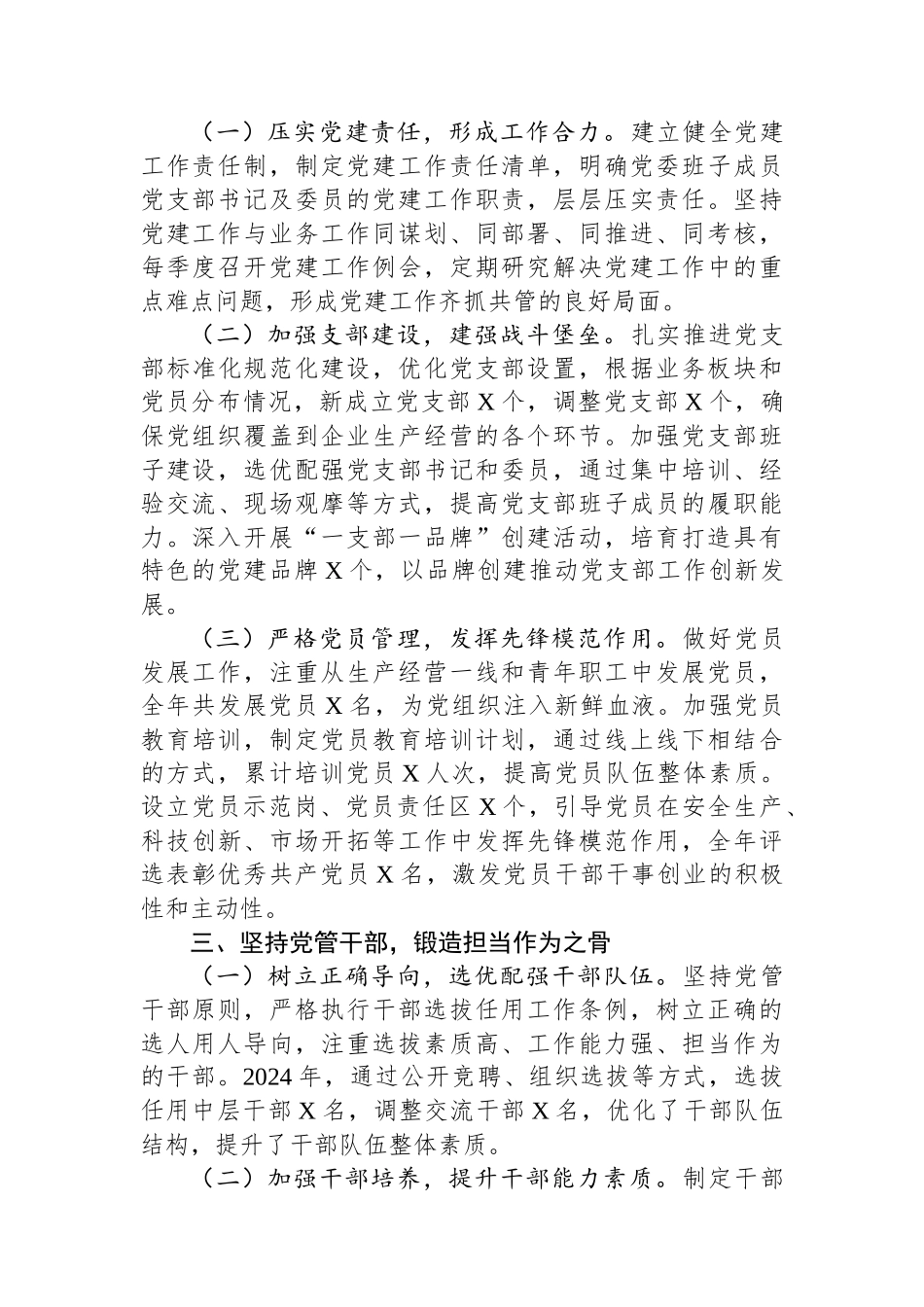 国企党委书记2024年述职述廉报告_第2页