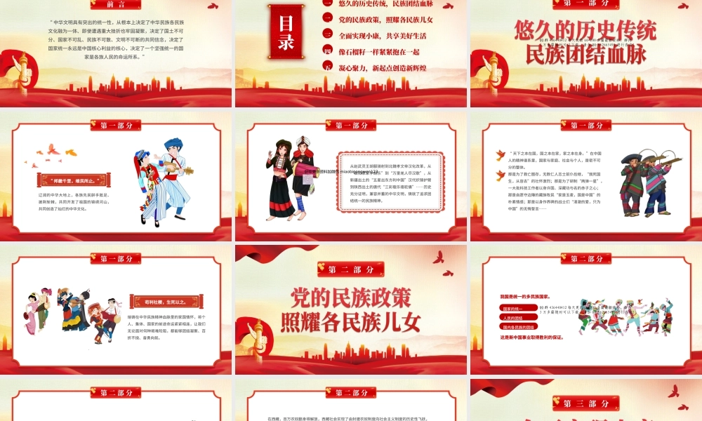 民族团结演讲ppt