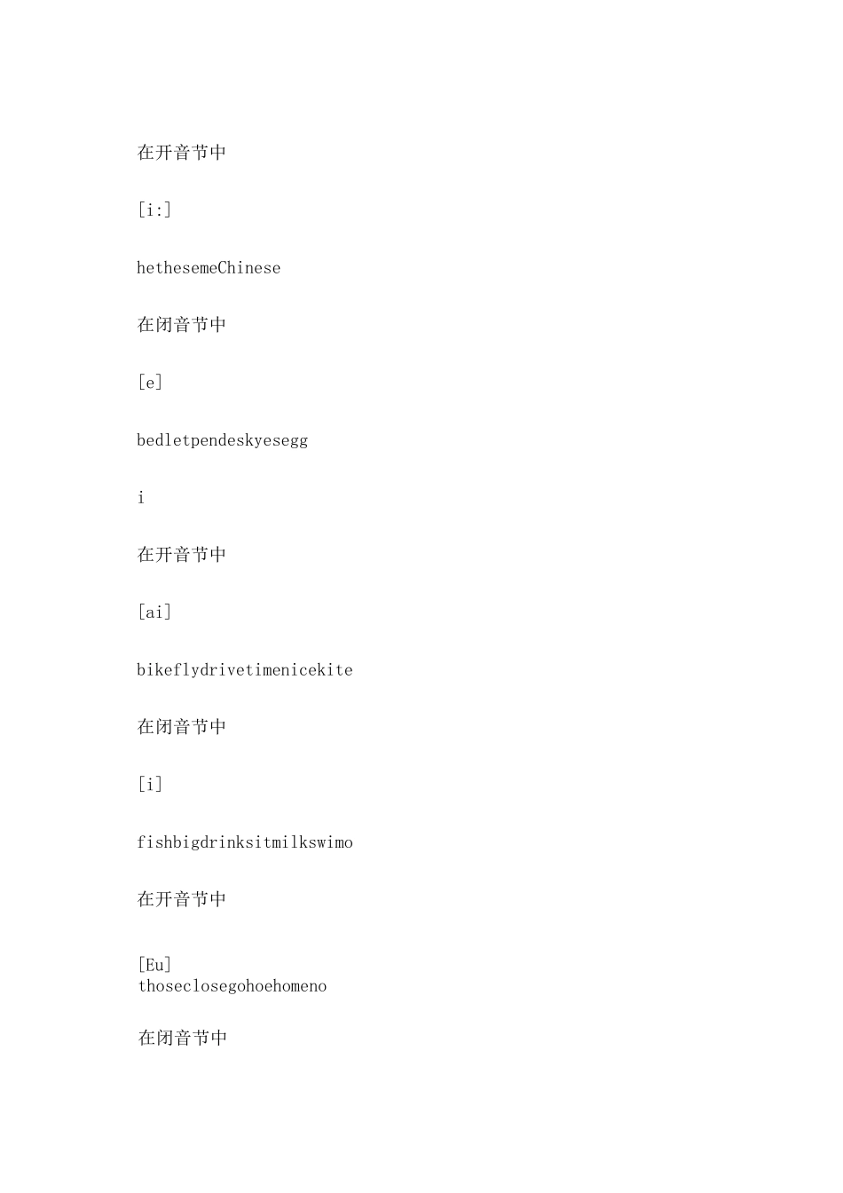 元音字母和辅音字母的发音规则_第2页