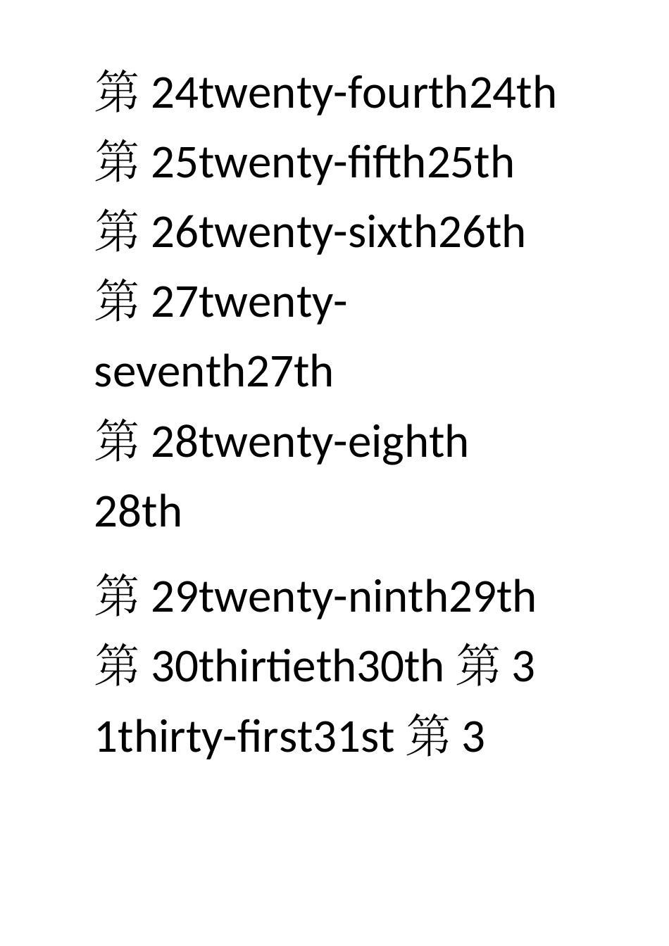 1到100的序数词_第3页