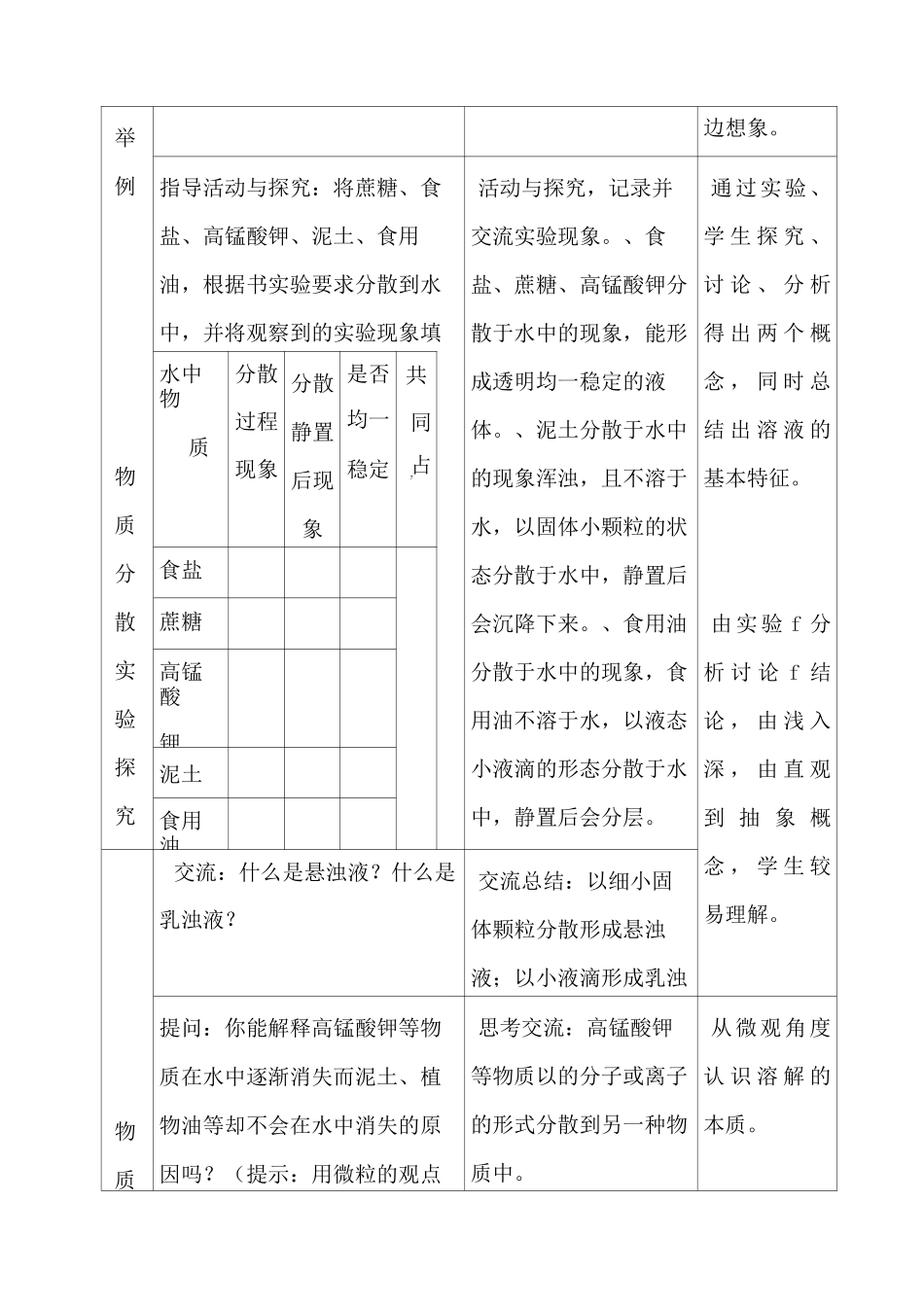 第一节 《物质的溶解》教案_第3页