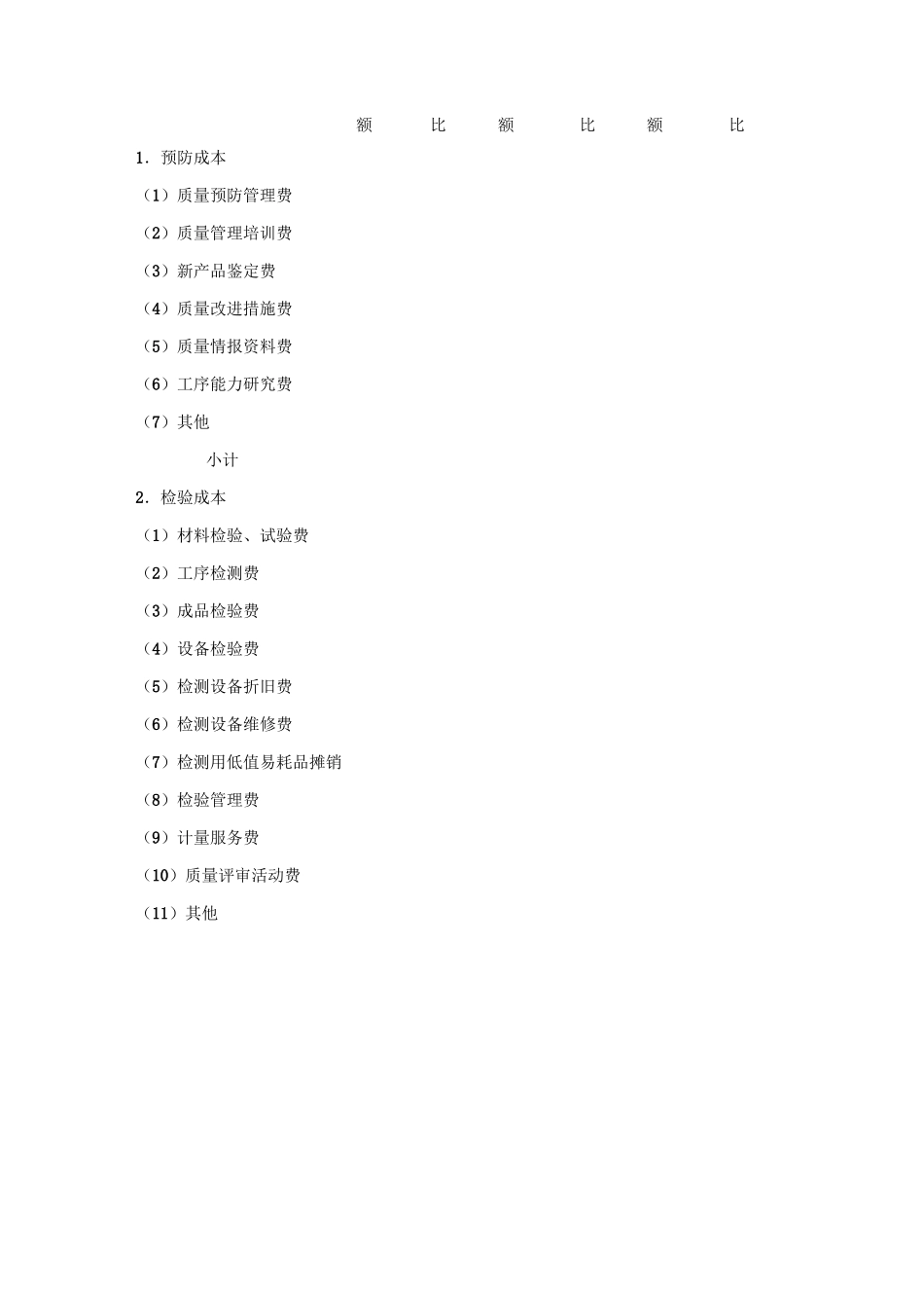 XX企业公司质量成本管控方案_第3页
