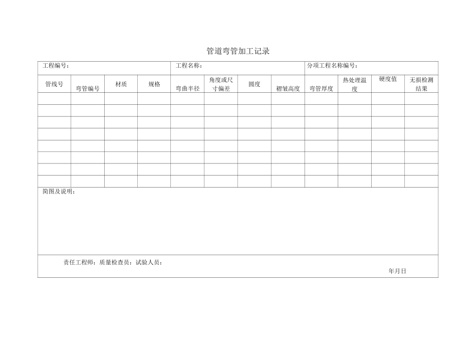 管道元件检查记录表格_第3页