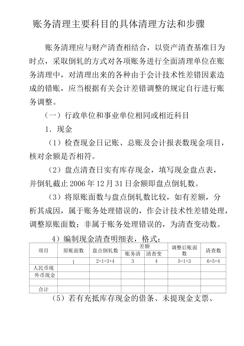 账务清理步骤_第1页