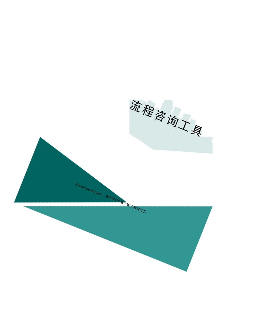 业务流程咨询工具_第1页