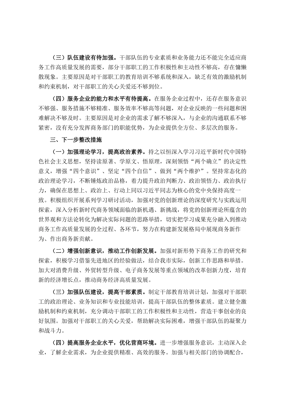 市商务局党组书记2024年个人述职述责述廉报告_第3页