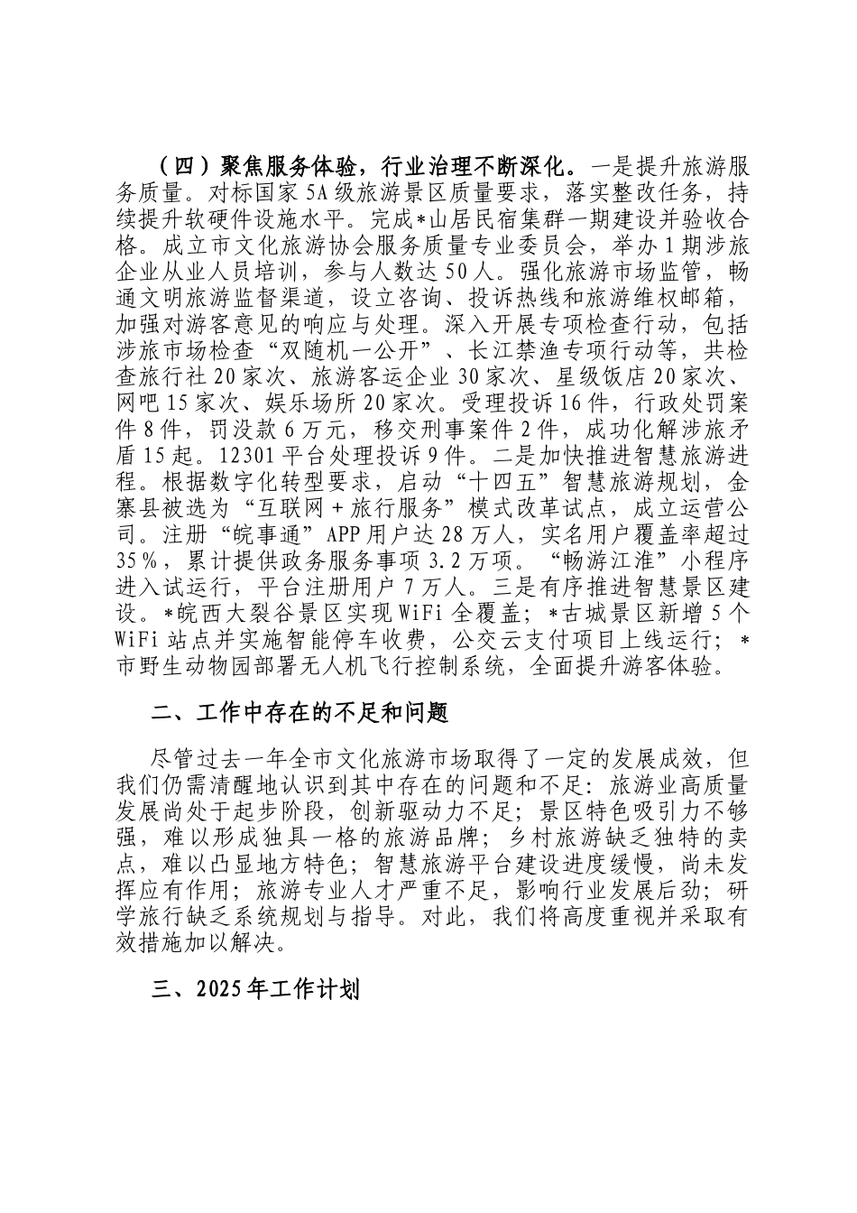 文旅局2024年度工作总结_第3页