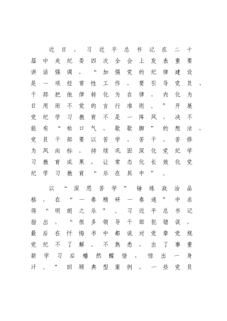 学习二十届中央纪委四次全会精神心得体会发言2篇【资深秘书】