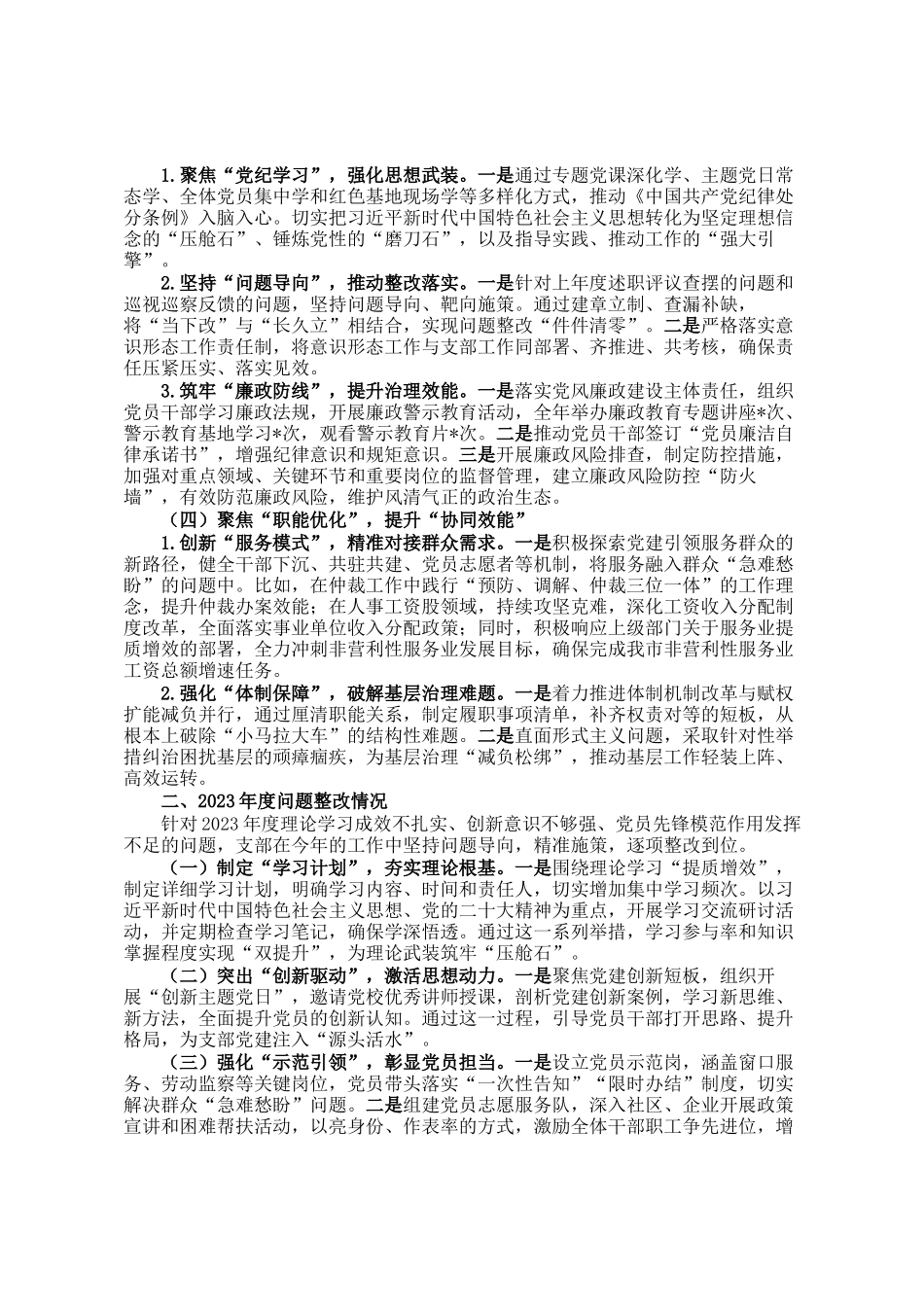 一把手2024年抓基层党建工作述职报告_第2页