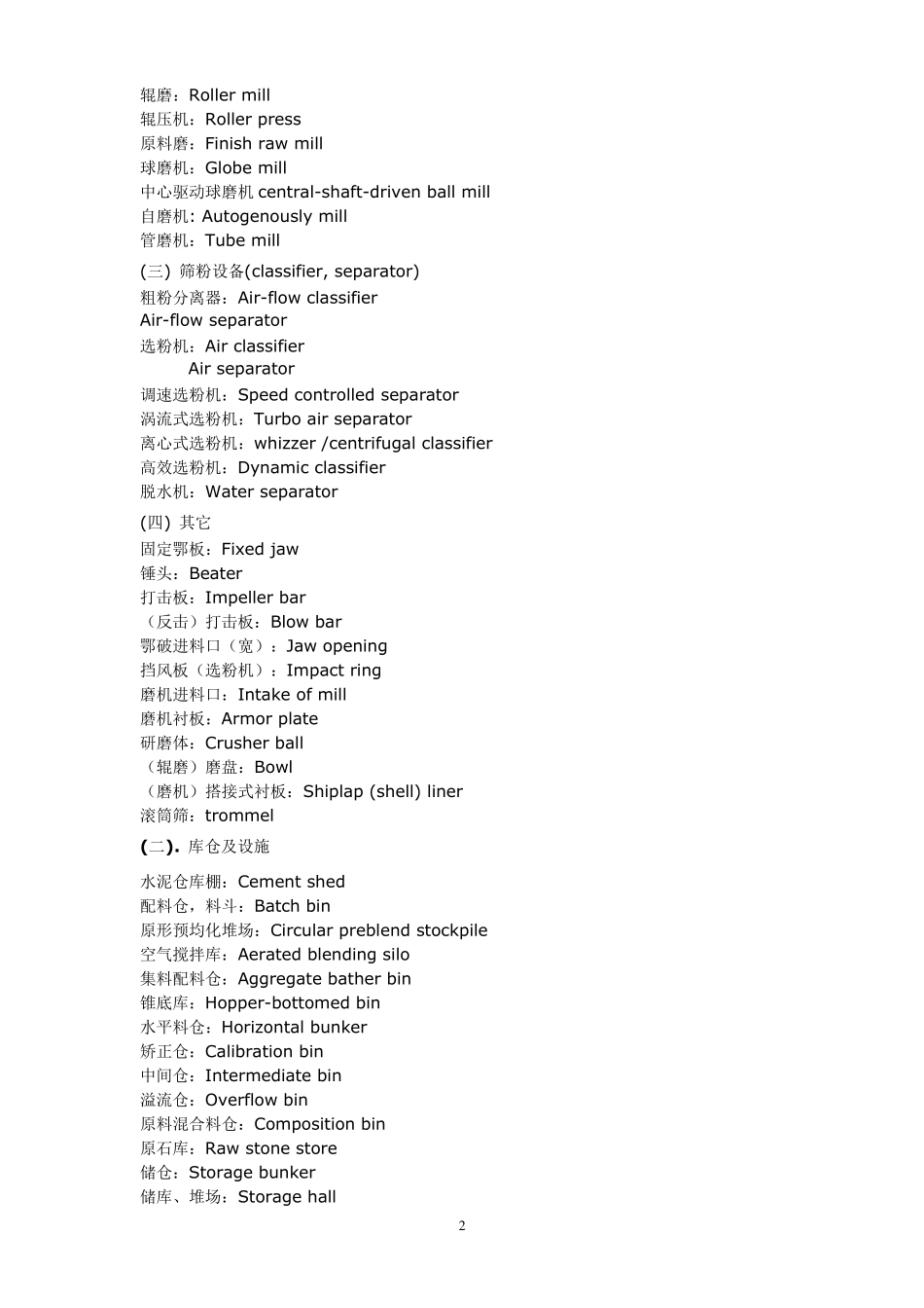 水泥机械设备英语_第2页