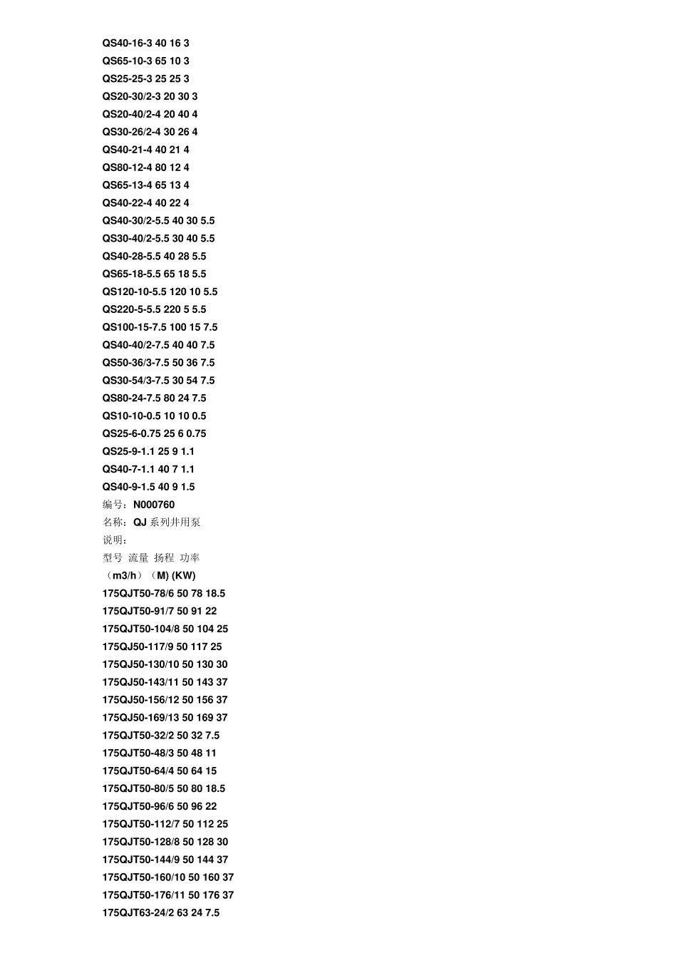 水泵的规格和型号_第3页