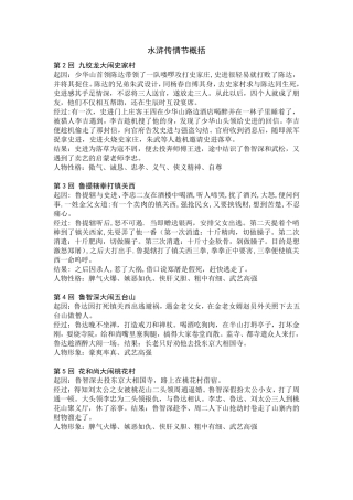 水浒传情节概括