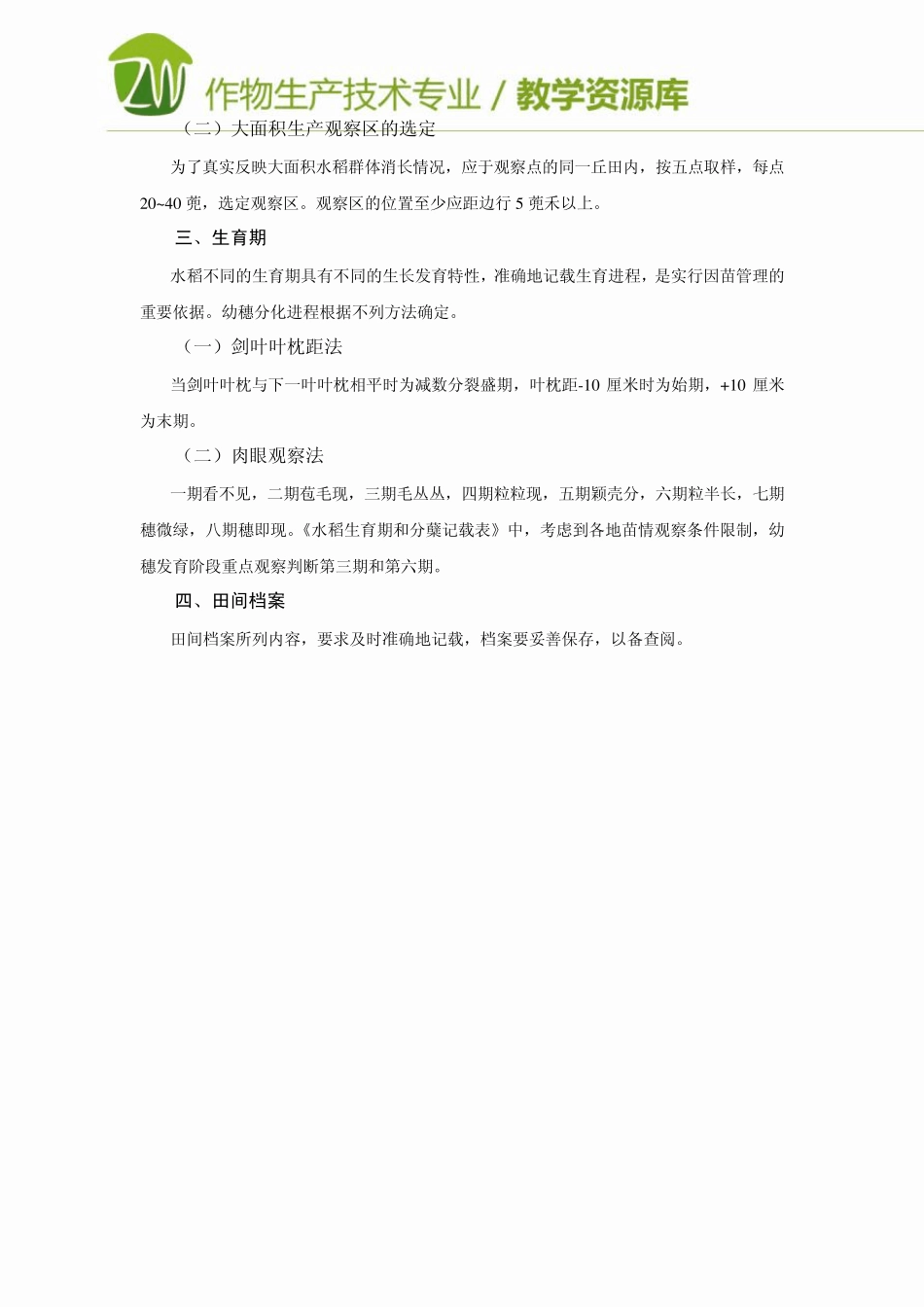 水稻苗情观察记载内容_第2页