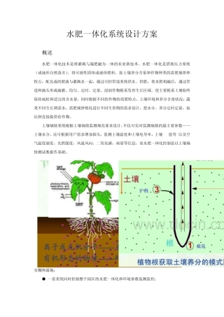 水肥一体化技术项目解决方案