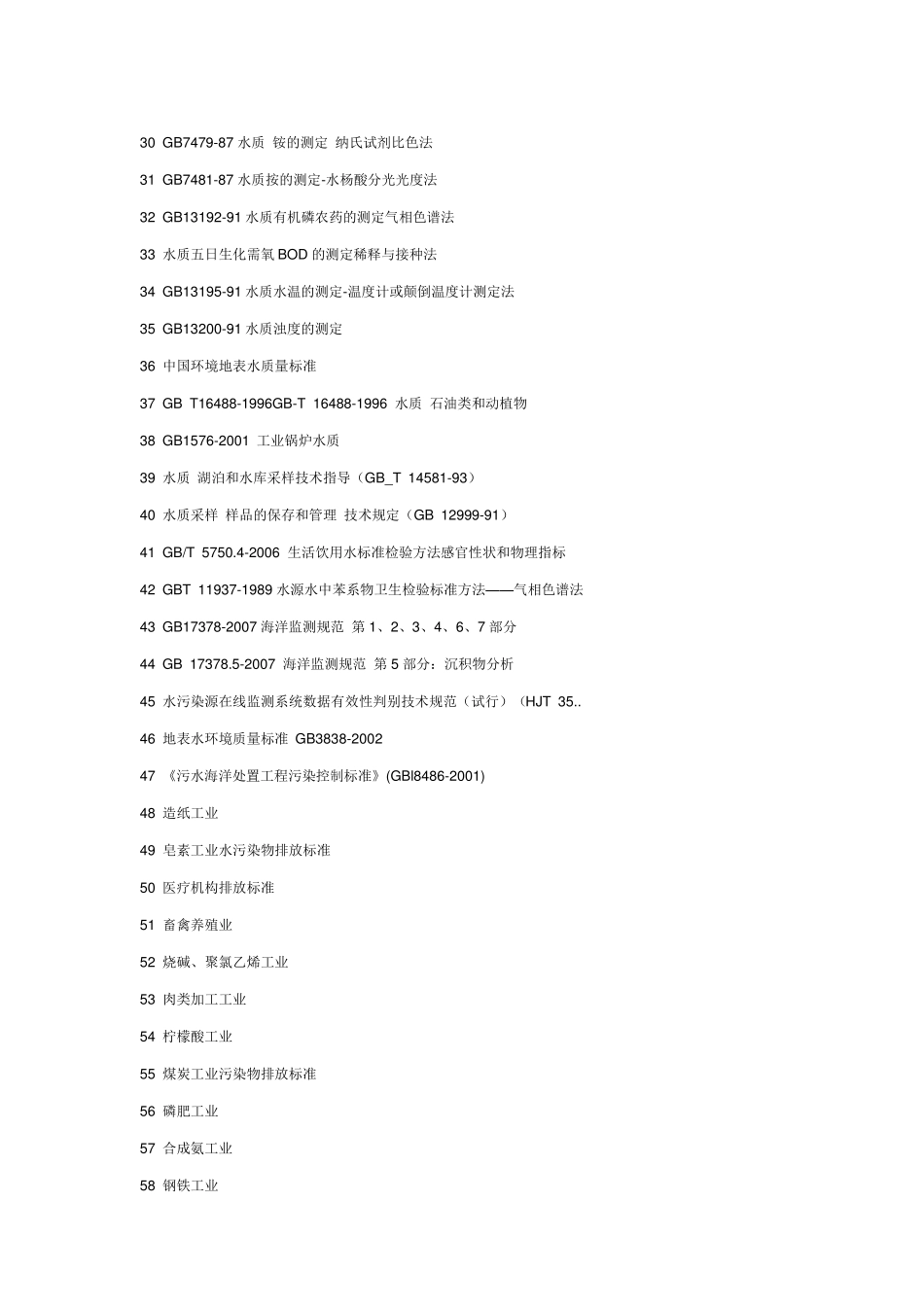 水质监测国标汇总_第2页