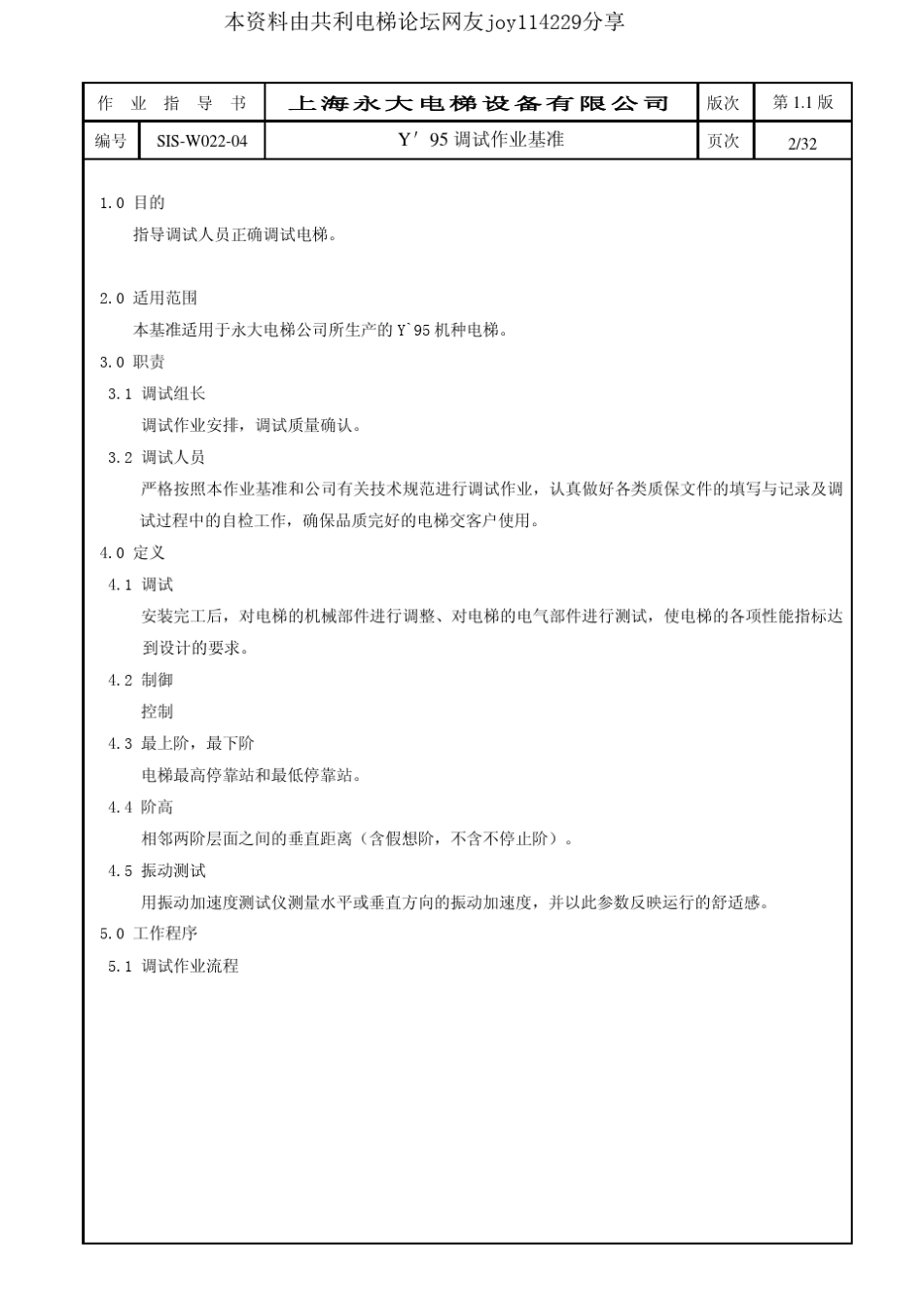 永大日立电梯Y95调试作业基准_第2页